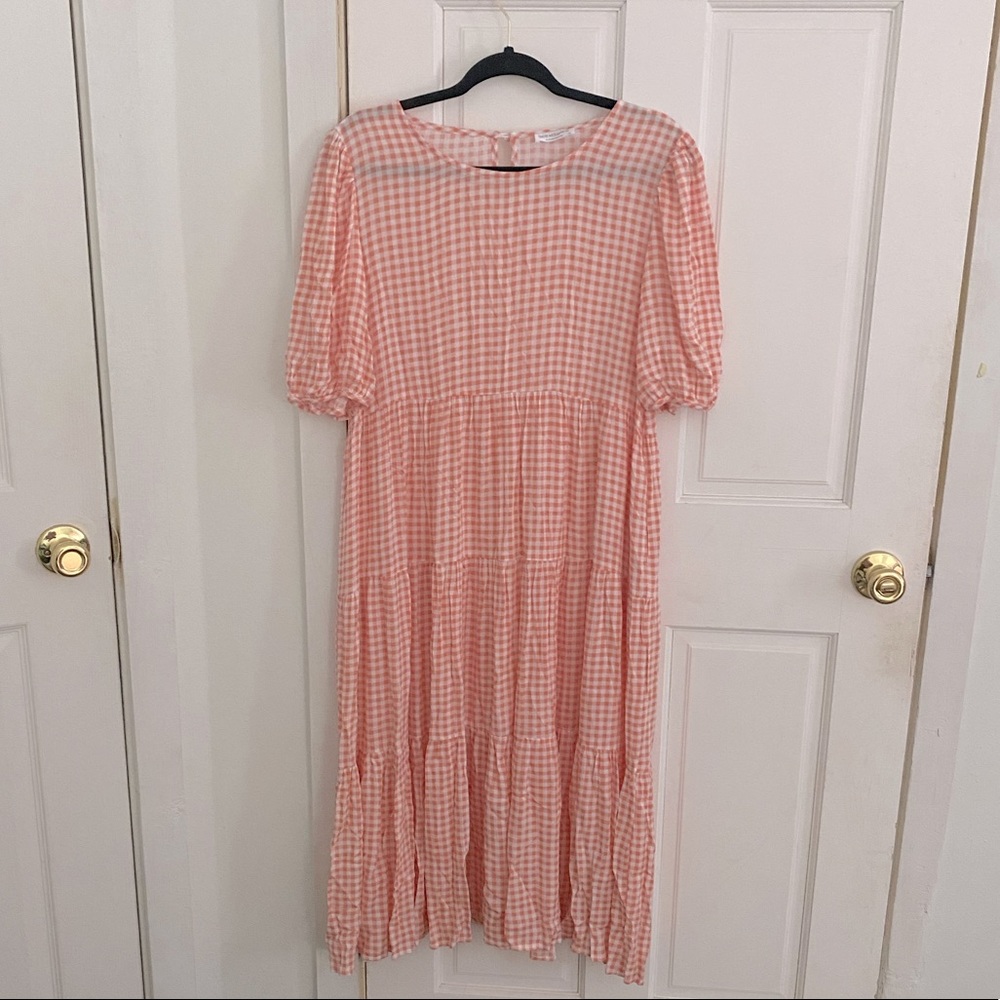 Coral Midi Dress